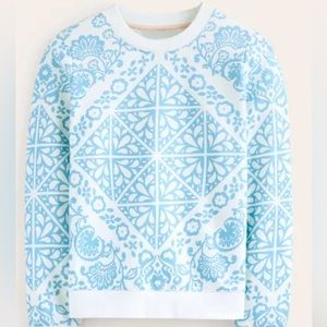 Boden Hannah Printed Sweatshirt NWT